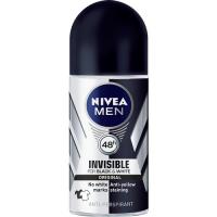 Nivea Men Black & White Invisible Clear Roll-On 50 ml Erkek