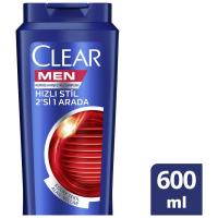 Clear Men Hızlı Stil 2si1 Arada Şampuan 600 ML